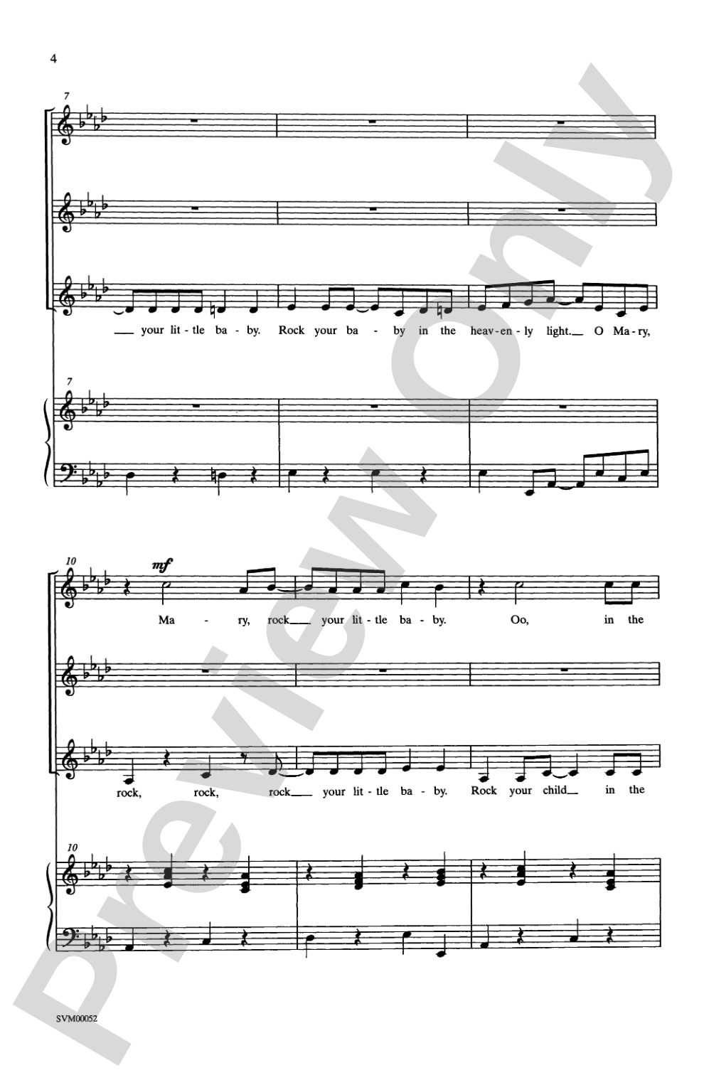 Mary, Mary: SSA Choral Octavo