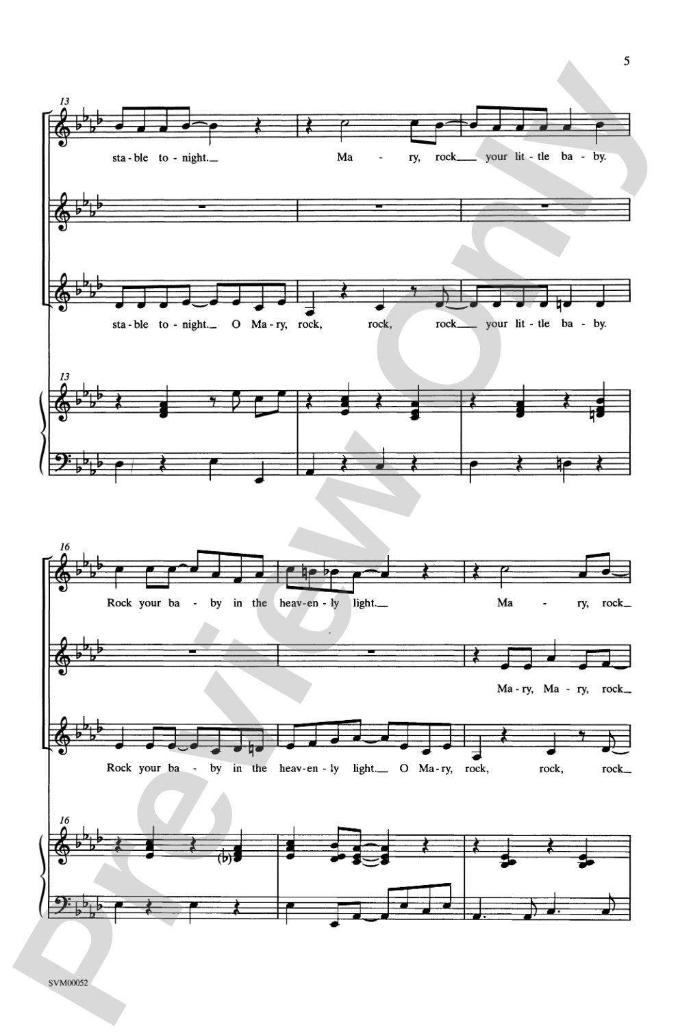 Mary, Mary: SSA Choral Octavo