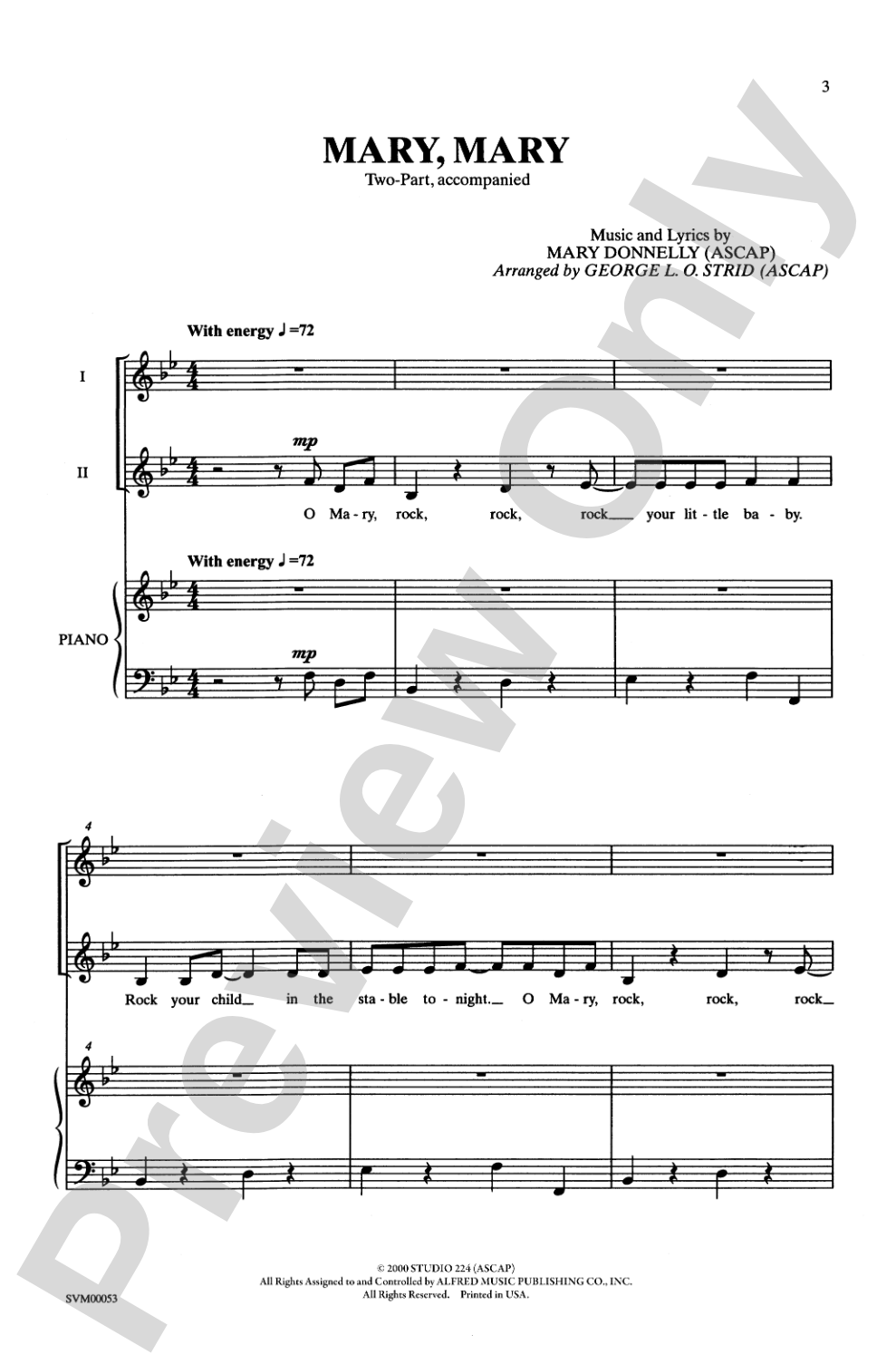Mary, Mary: 2-Part Choral Octavo