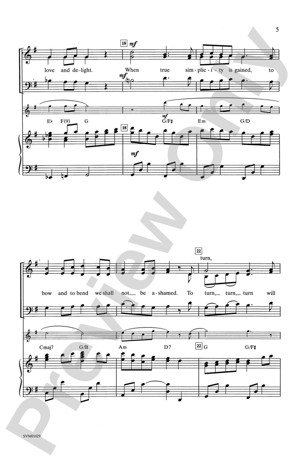 Simple Gifts: 3-Part Mixed Choral Octavo
