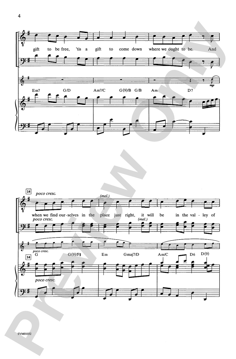 Simple Gifts: TBB Choral Octavo