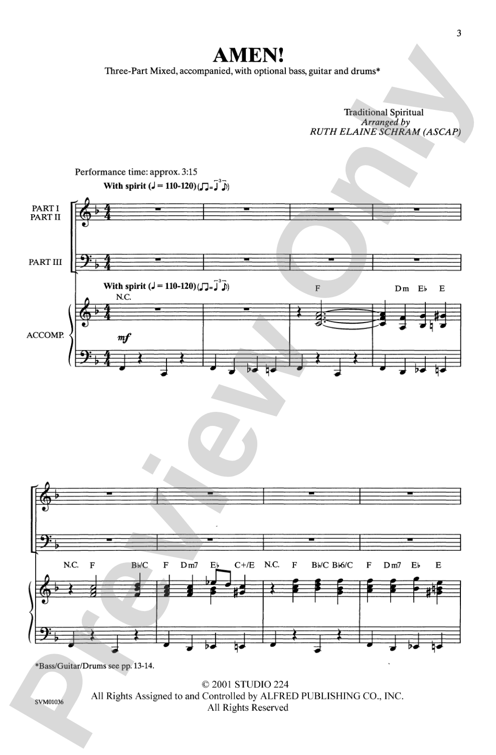 Amen!: 3-Part Mixed Choral Octavo