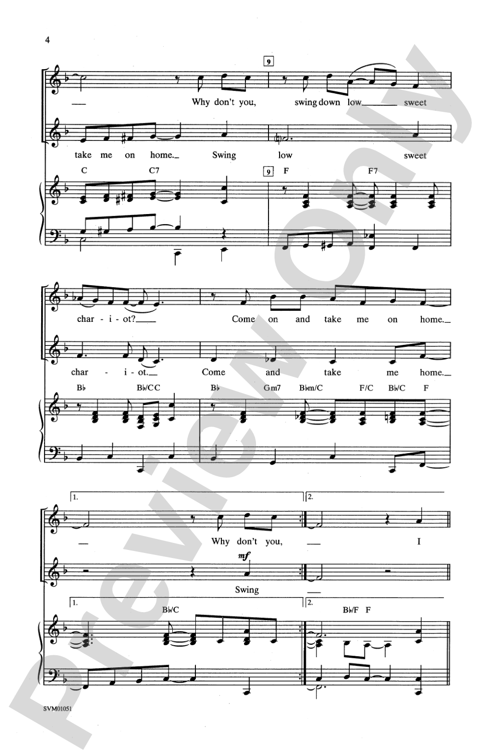 Swing Down Low: 2-Part Choral Octavo