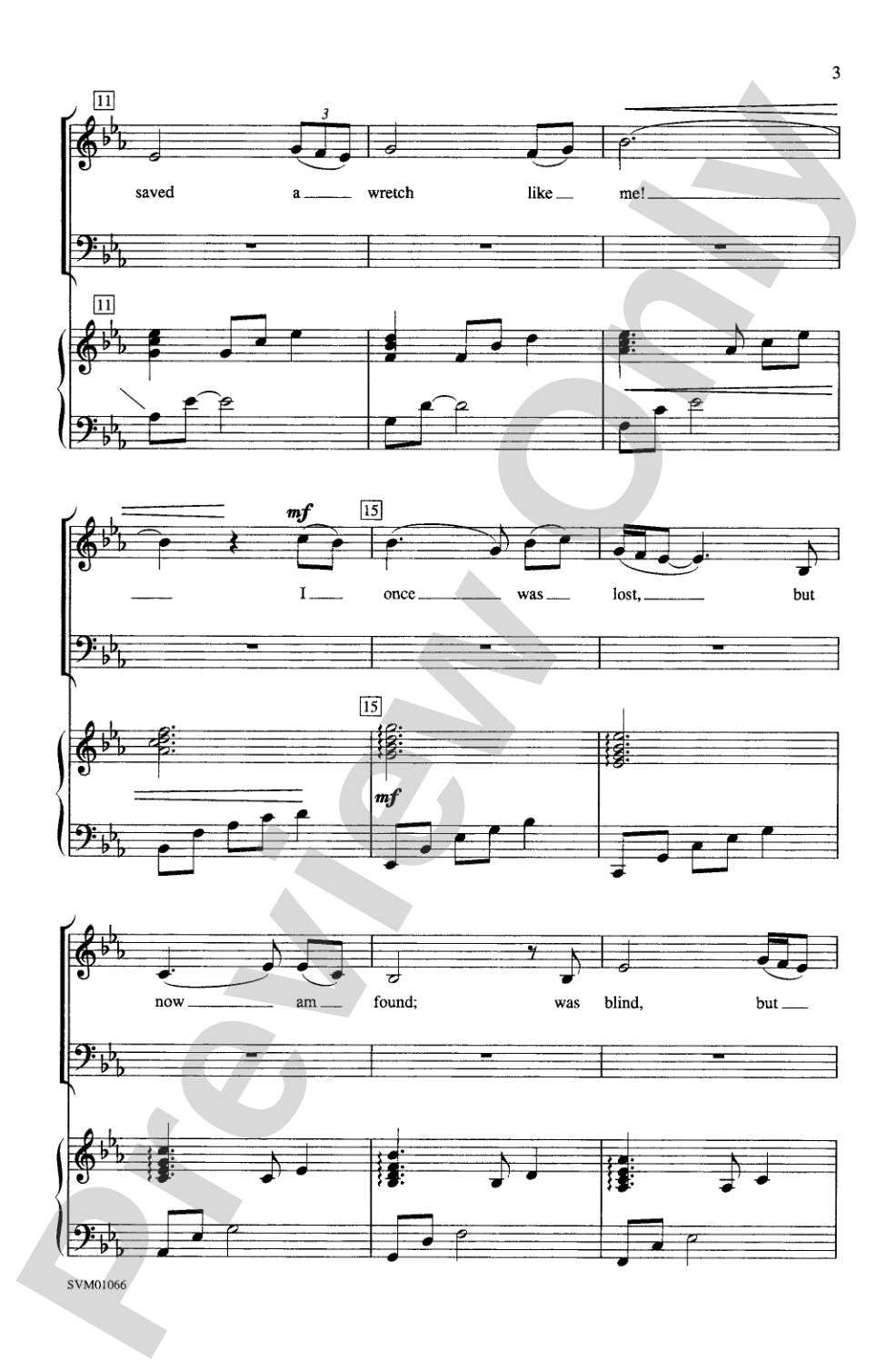 Amazing Grace: SATB Choral Octavo