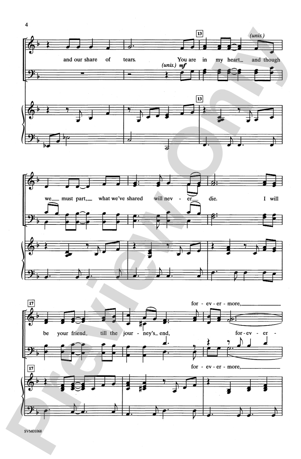 When We Say Goodbye: SATB Choral Octavo
