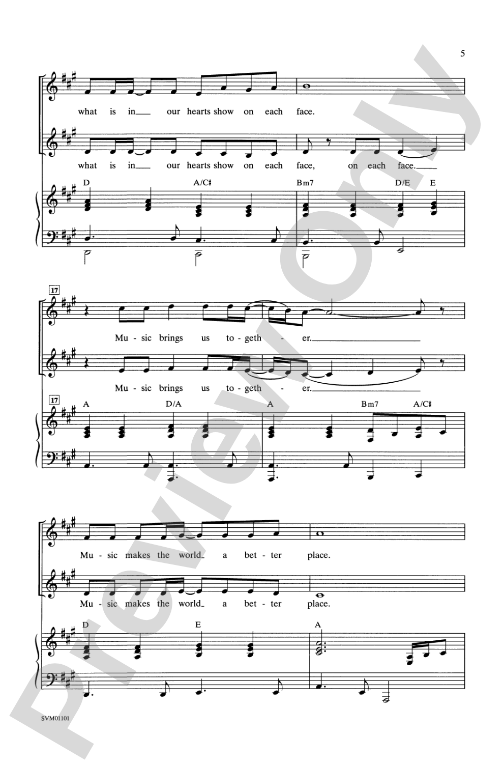 Music Brings Us Together!: 2-Part Choral Octavo