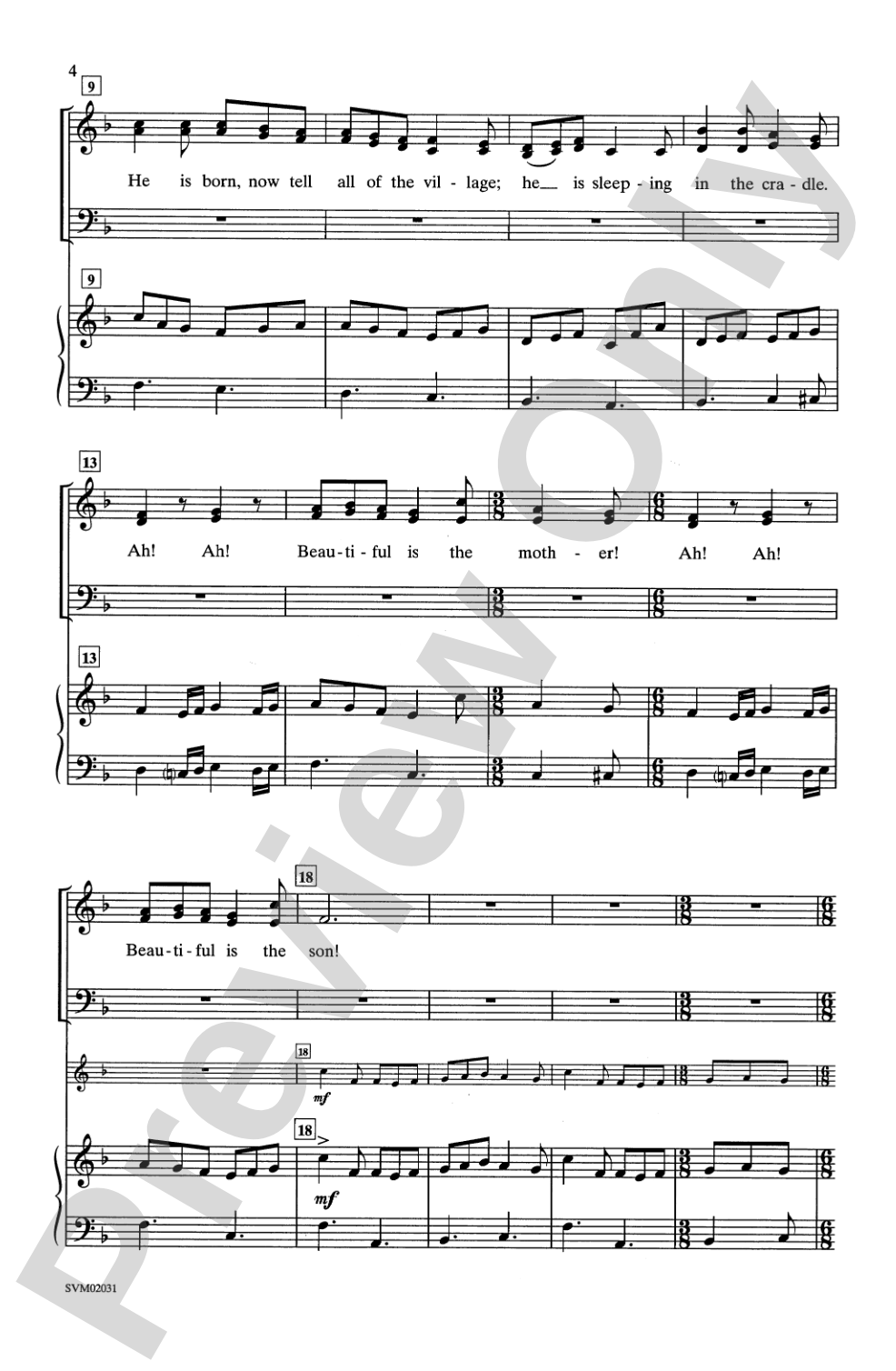 Bring a Torch, Jeannette, Isabella: SATB Choral Octavo