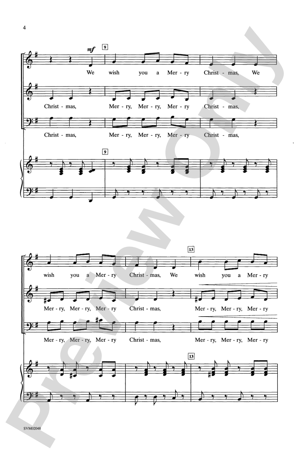 We Wish You a Merry Christmas: 3-Part Mixed Choral Octavo