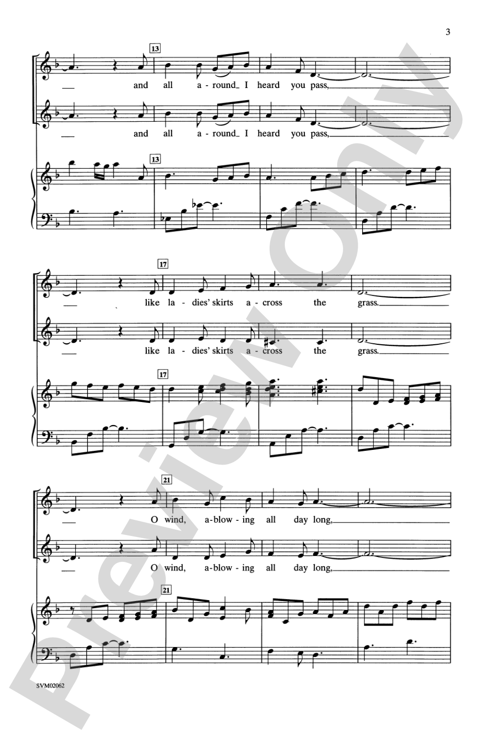 The Wind: 2-Part Choral Octavo
