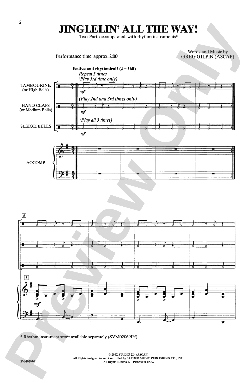 Jinglelin' All the Way!: 2-Part Choral Octavo
