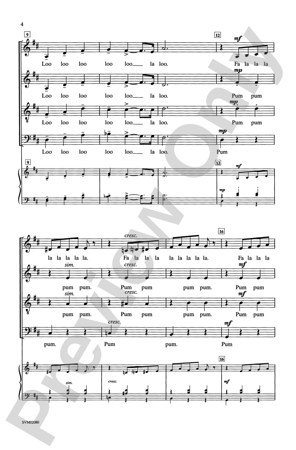 Waltz of the Flowers: SATB, <I>a cappella</I> Choral Octavo