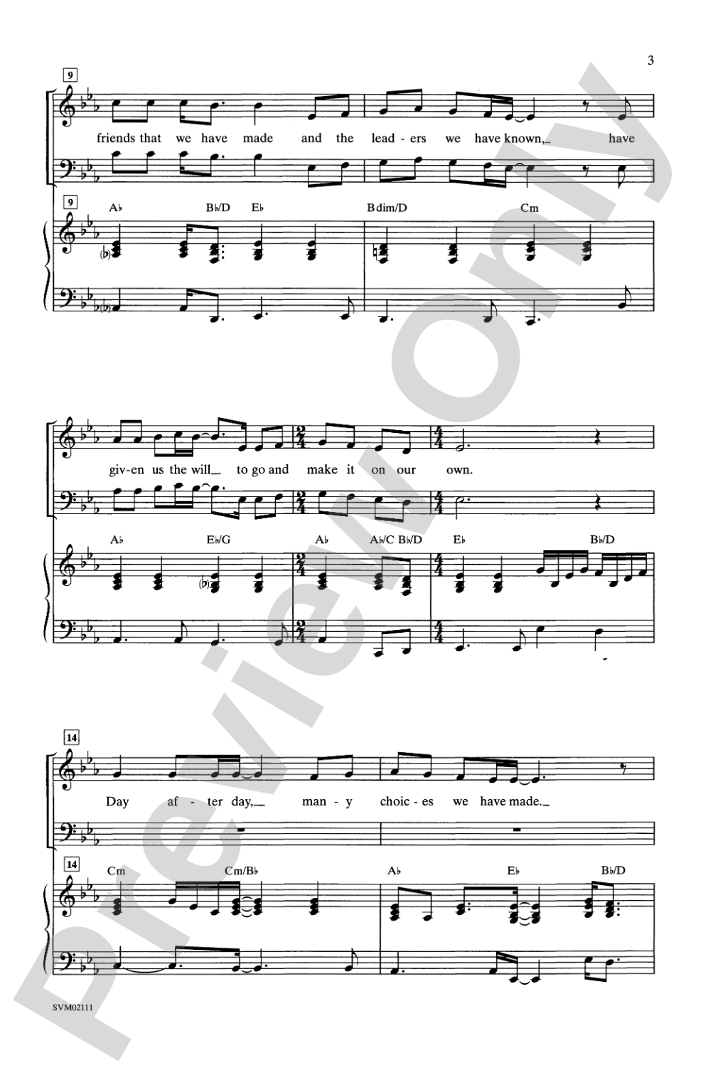 Hope for Tomorrow: SATB Choral Octavo