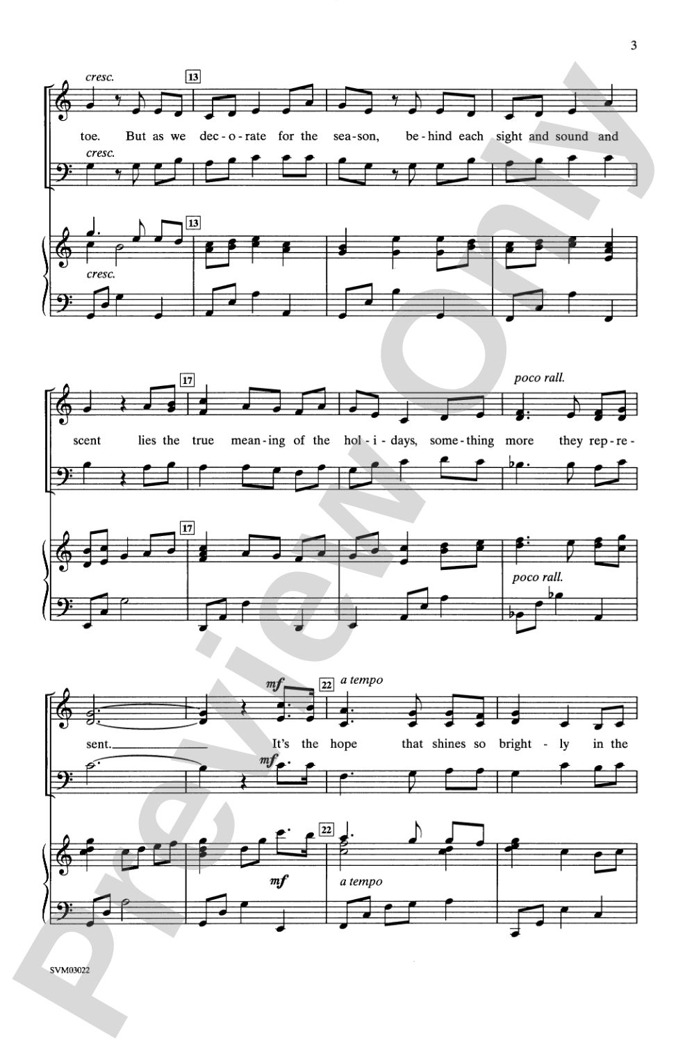 The Most Precious Gift: 3-Part Mixed Choral Octavo