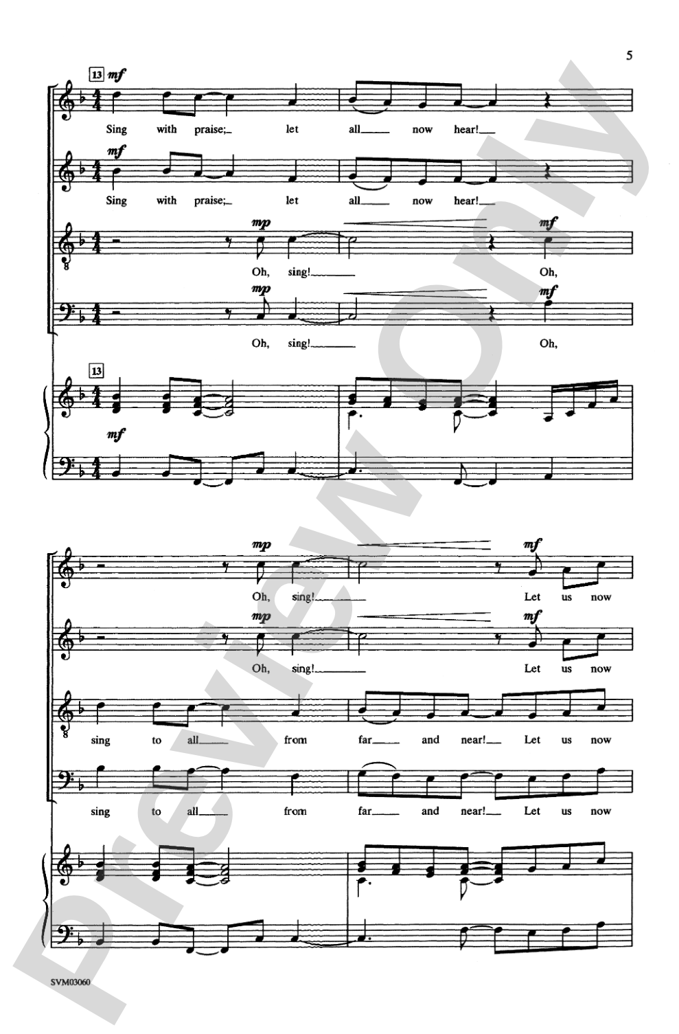 Sing and Rejoice!: SATB, Opt. <I>a cappella</I> Choral Octavo