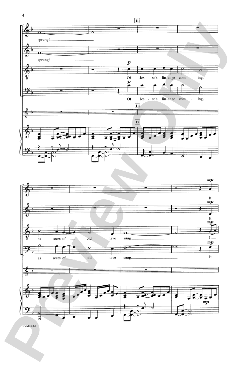 Lo, How a Rose E'er Blooming: SATB Choral Octavo