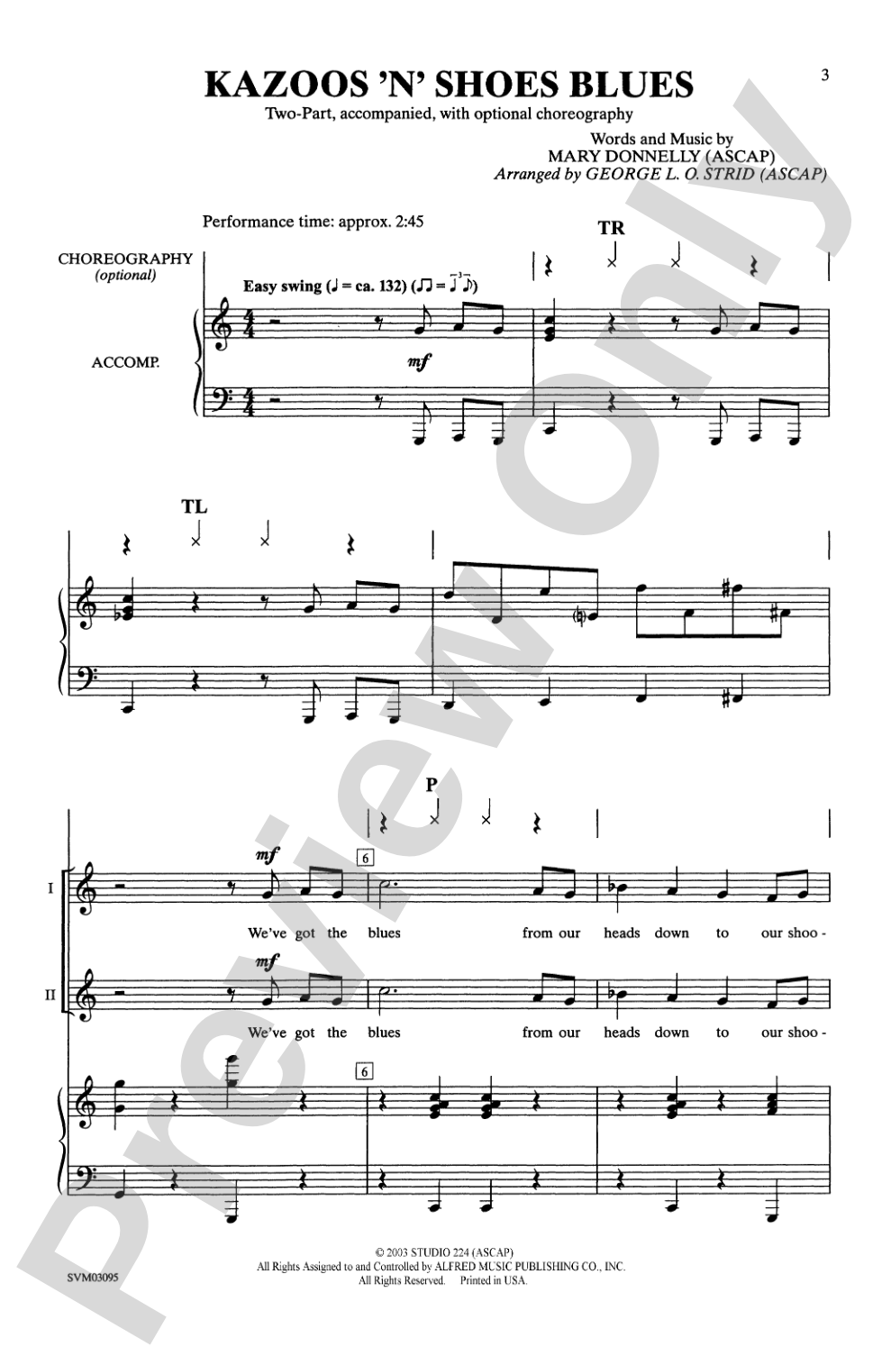 Kazoos 'n' Shoes Blues: 2-Part (with Opt. Choreography) Choral Octavo