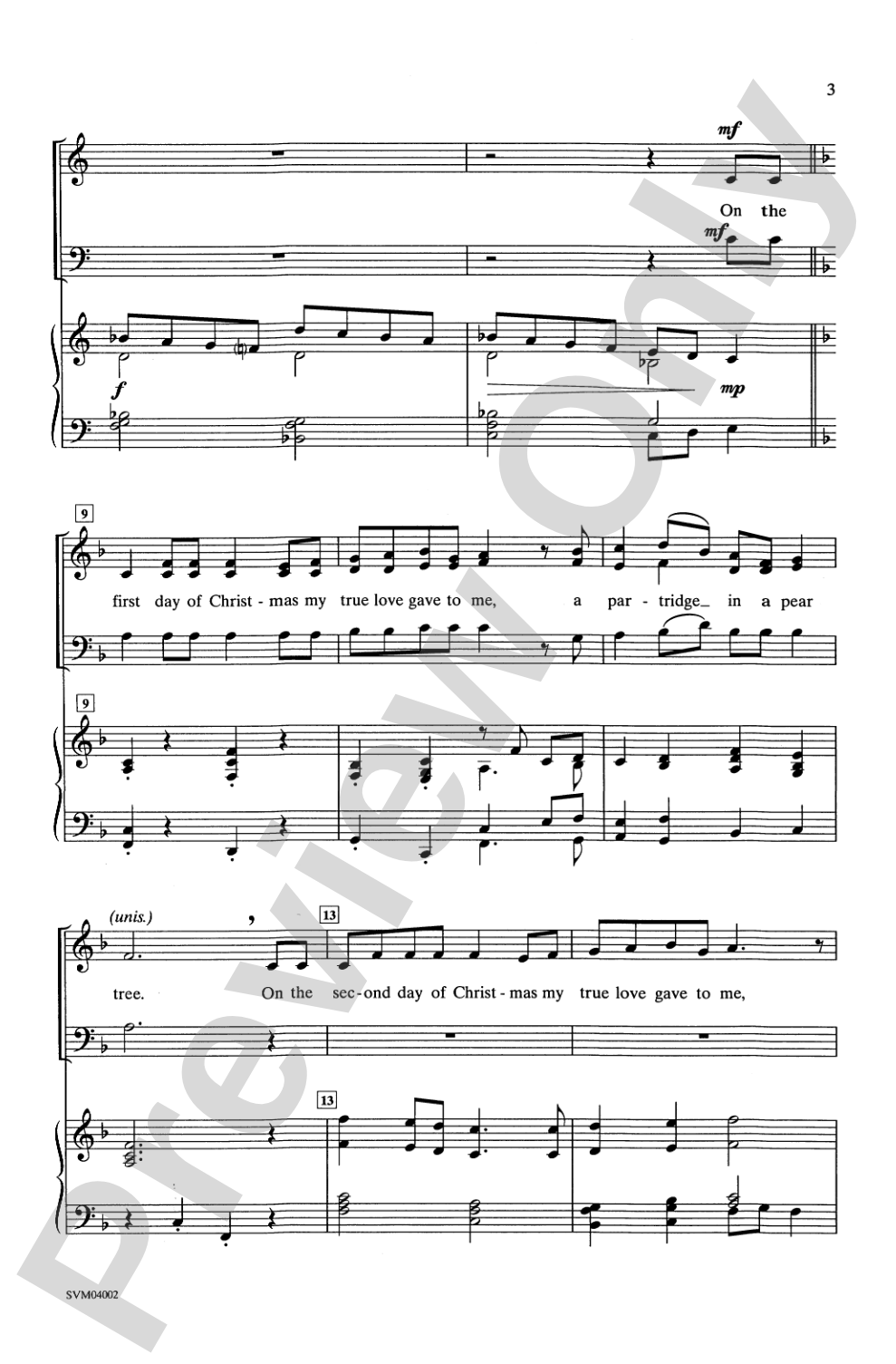 Christmas Comes Again... In About Three Minutes: 3-Part Mixed Choral Octavo