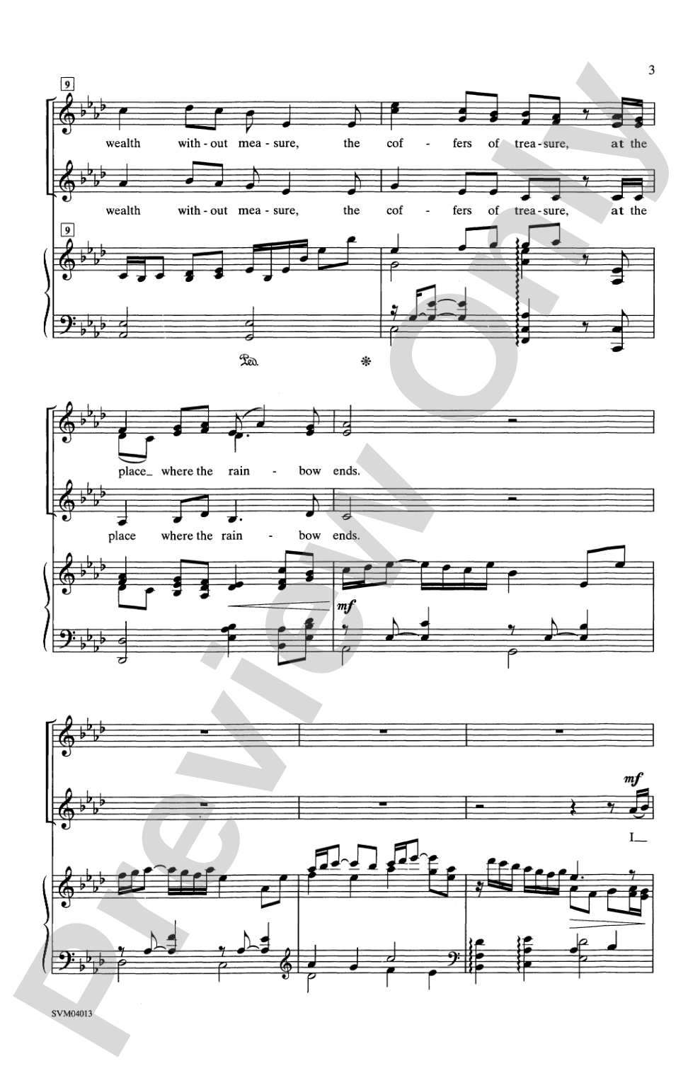 Where the Rainbow Ends: SSA Choral Octavo