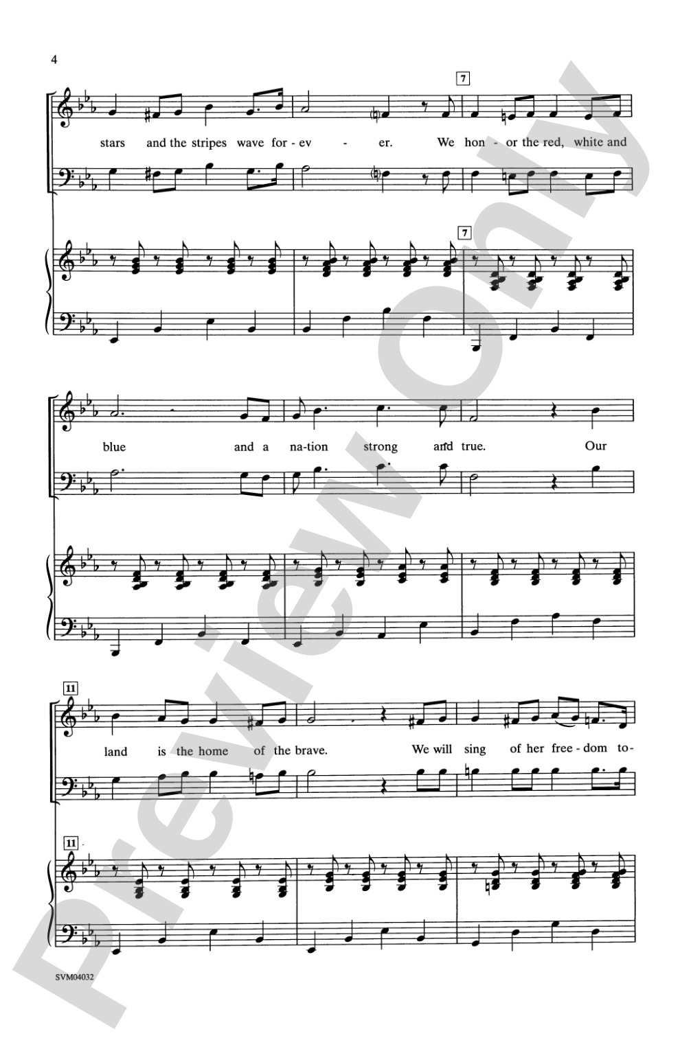 Stars and Stripes: SATB Choral Octavo