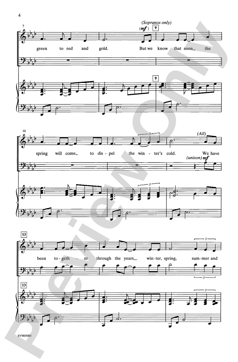 Seasons Change: SATB Choral Octavo