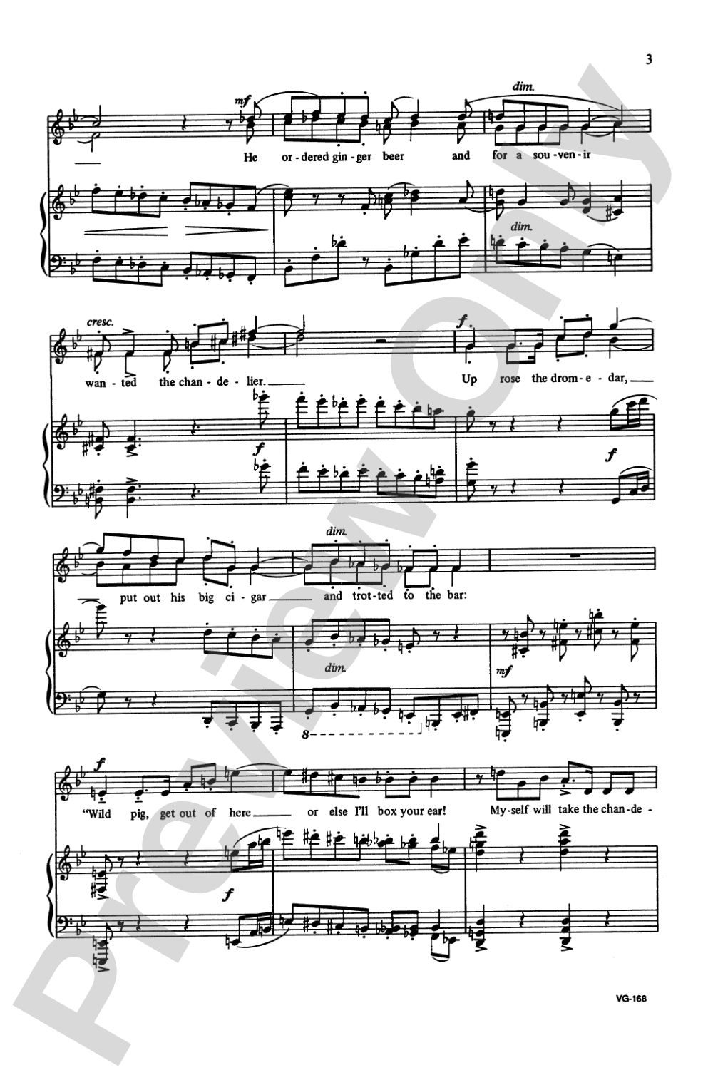Boar and the Dromedar / Don't Ever Squeeze a Weasel: Unison Choral Octavo