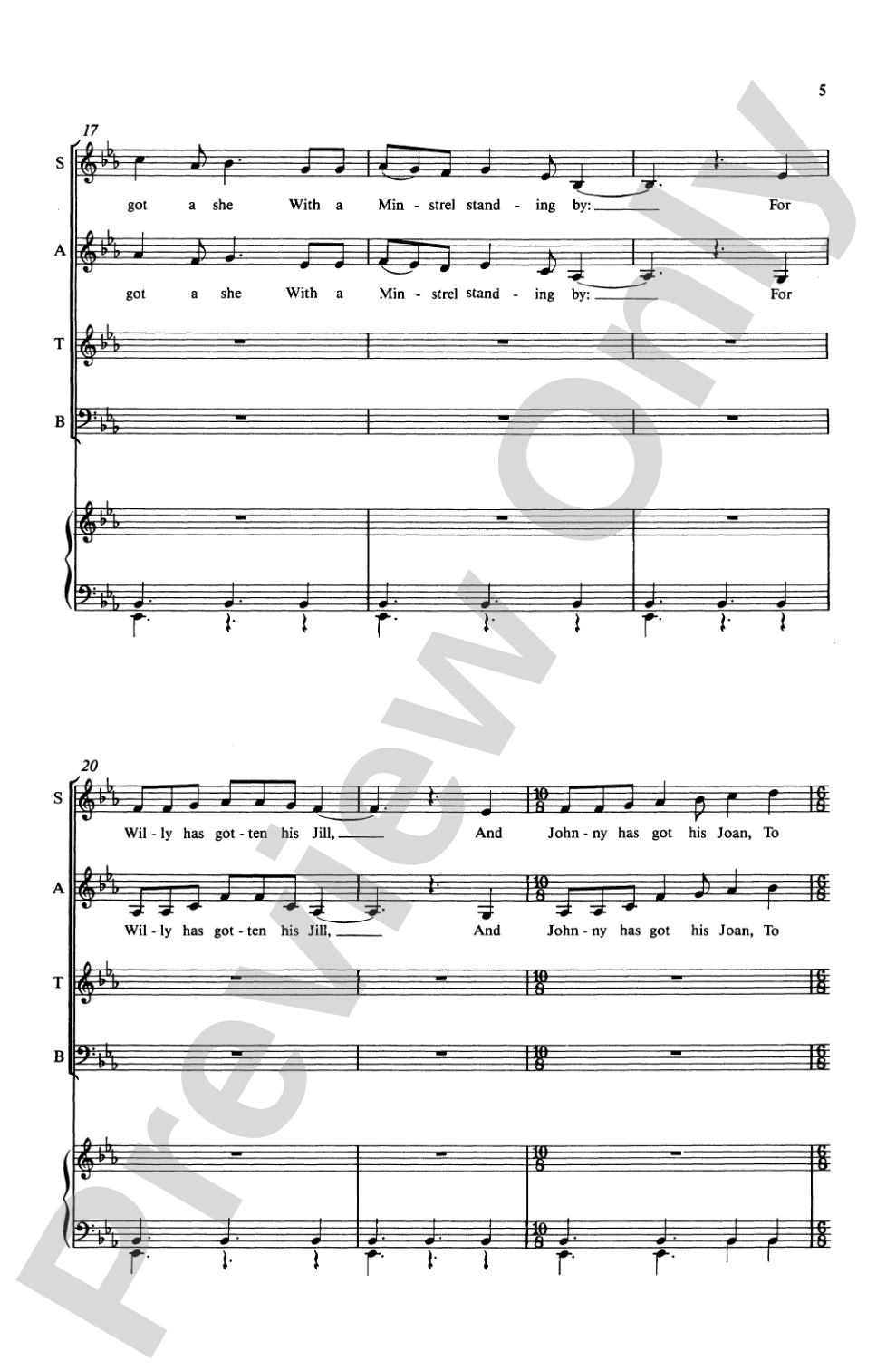 Maypole (from <I>Love Songs for Springtime</I>): SATB Choral Octavo