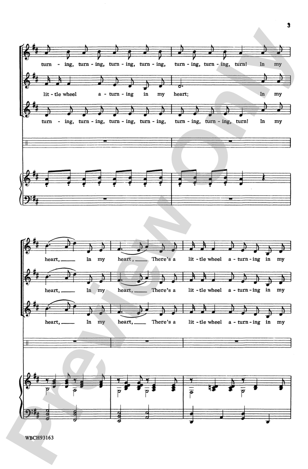 Little Wheel: SSA Choral Octavo