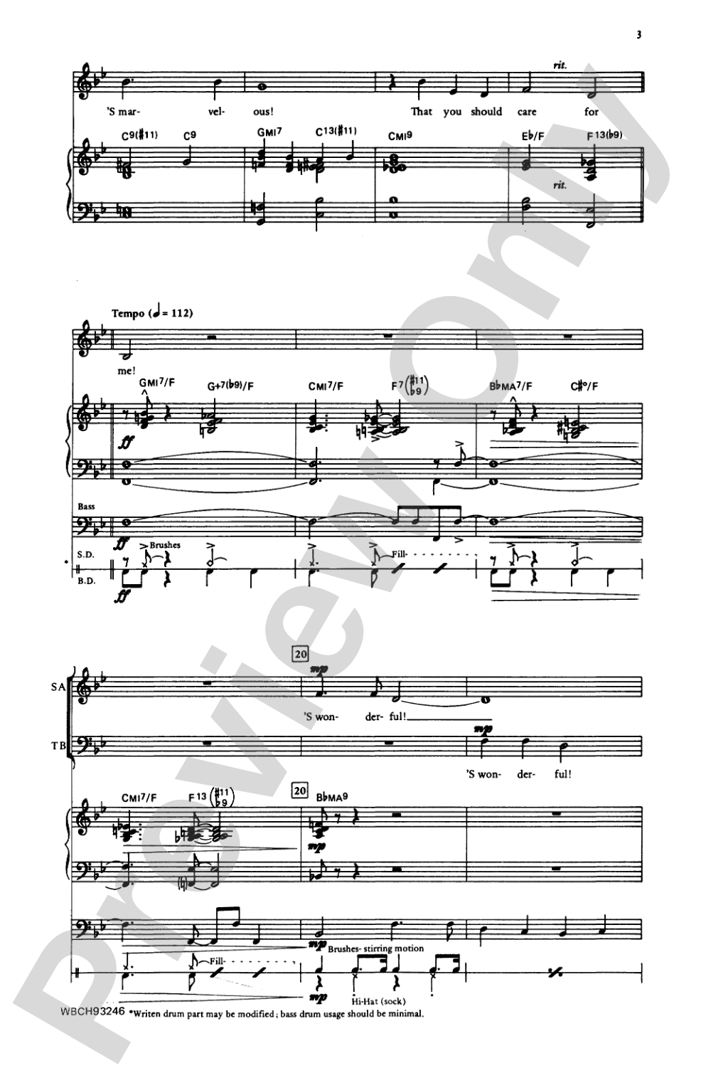 'S Wonderful: SATB Choral Octavo
