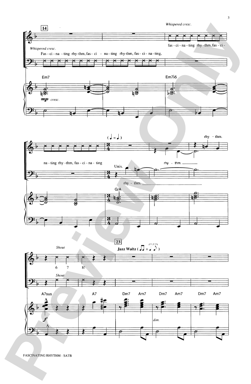 Fascinating Rhythm: SATB Choral Octavo