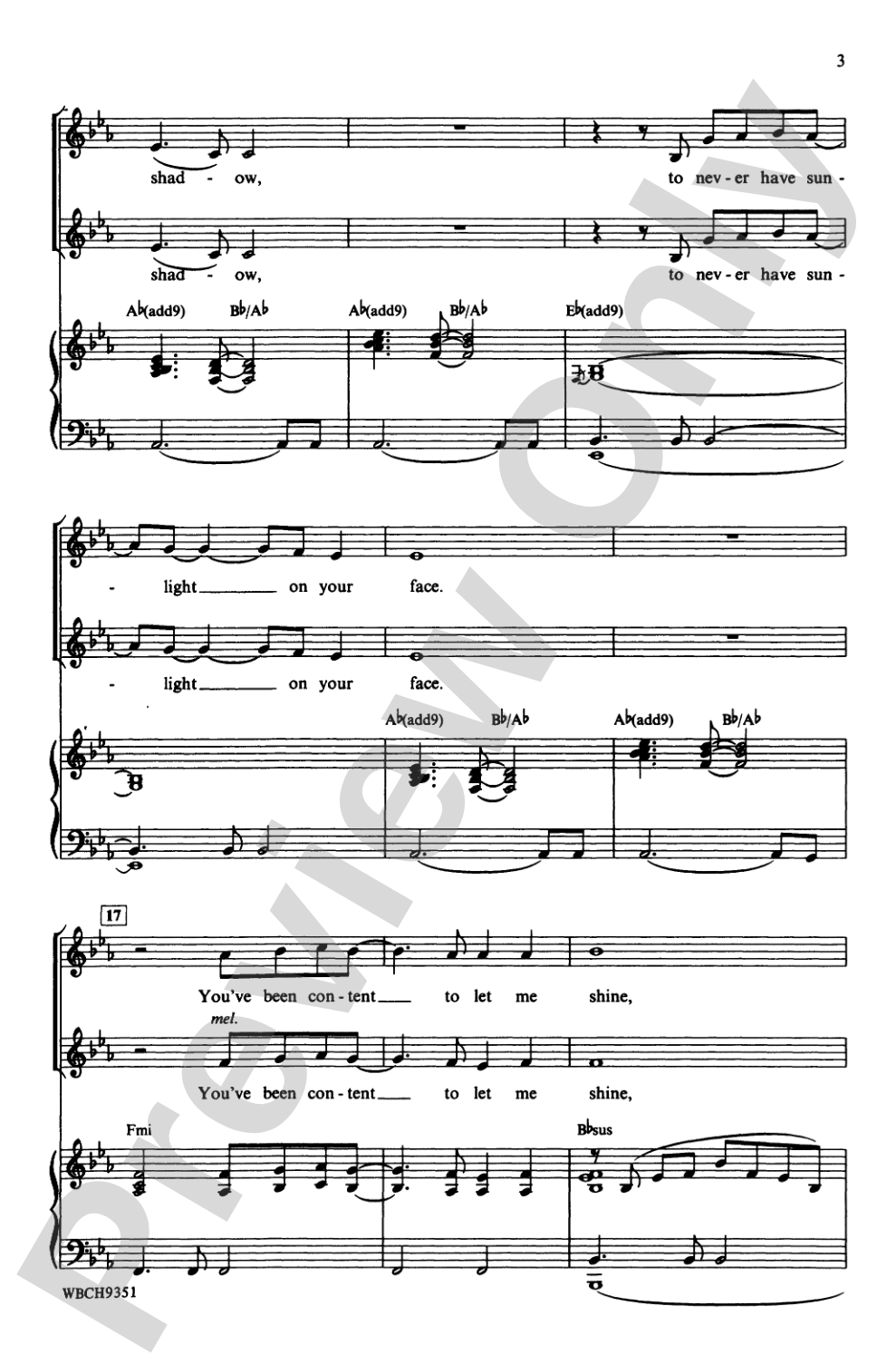 The Wind Beneath My Wings: 2-Part Choral Octavo