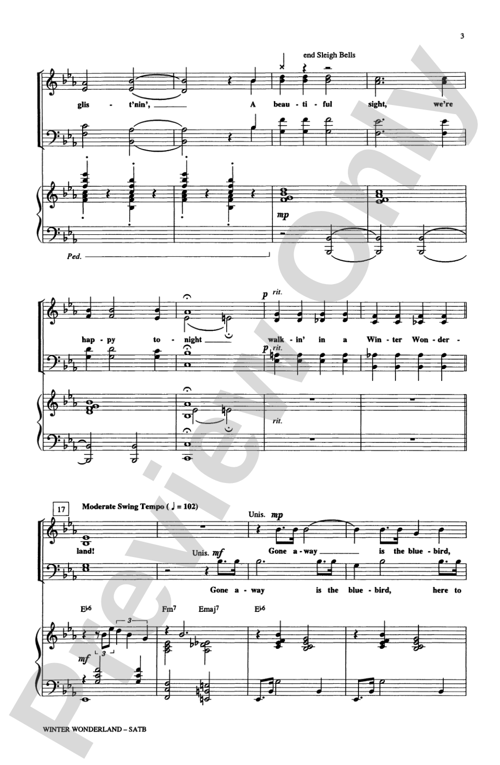 Winter Wonderland: SATB Choral Octavo