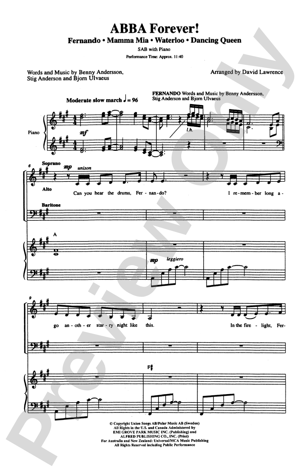 ABBA Forever!: SAB Choral Octavo