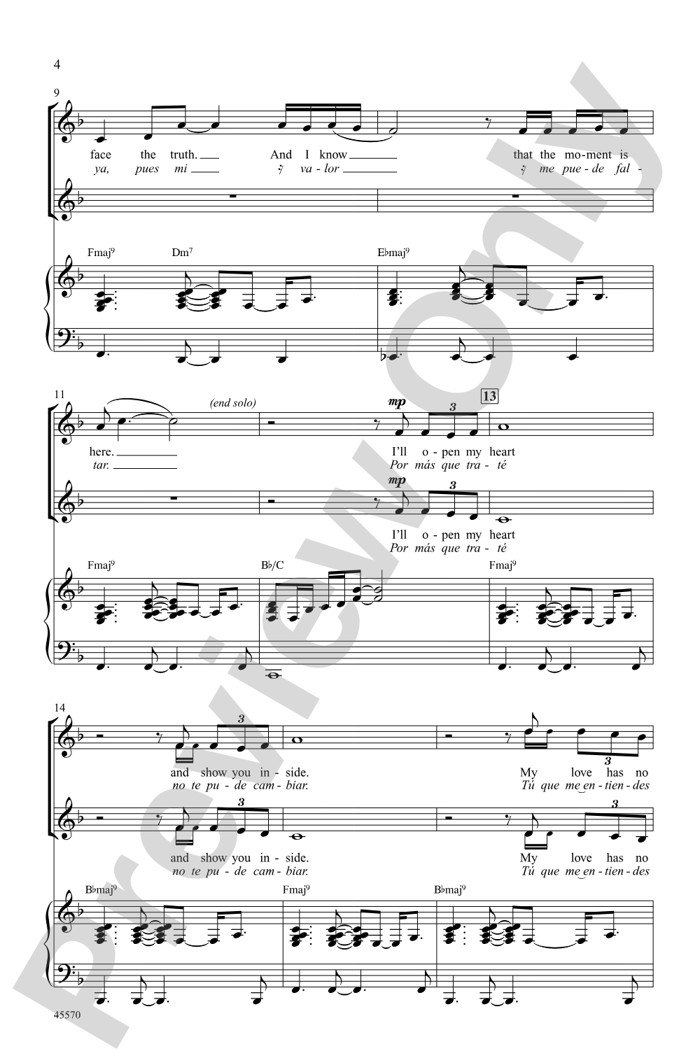 Don't Wanna Lose You: SSA Choral Octavo