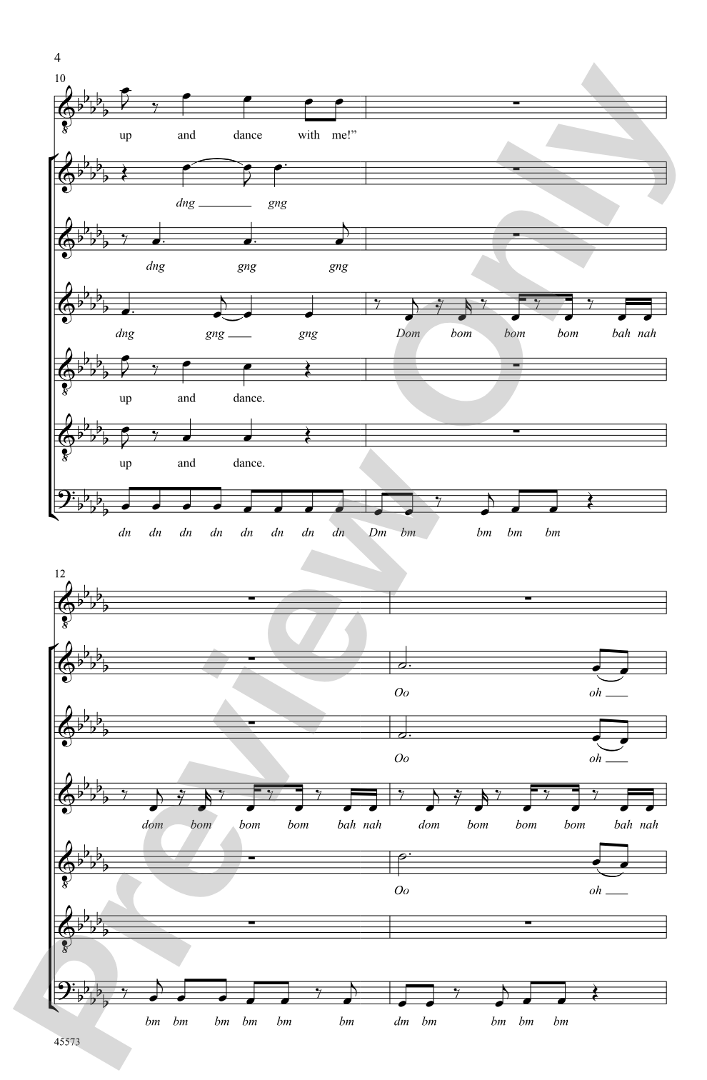 Shut Up and Dance: SATB, <i>a cappella</i> Choral Octavo