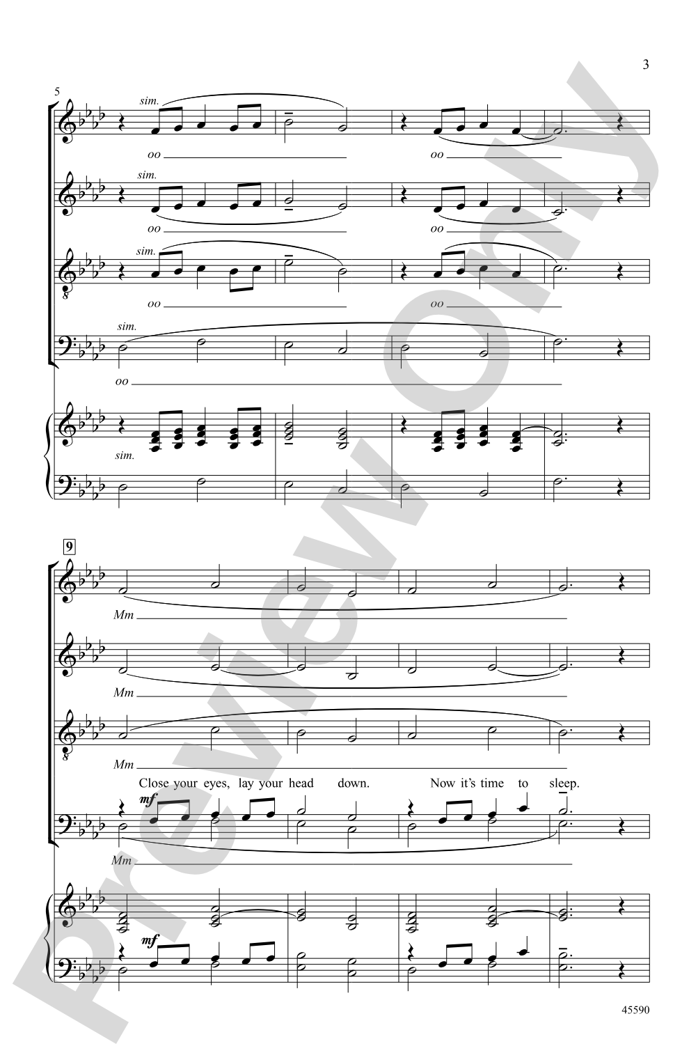 Light in the Hallway: SATBB, <i>a cappella</i> Choral Octavo