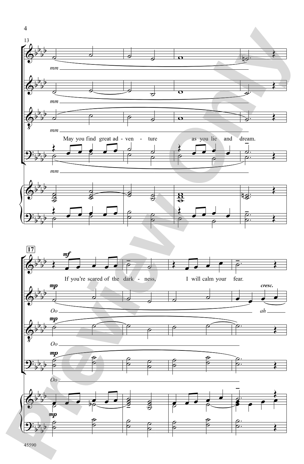 Light in the Hallway: SATBB, <i>a cappella</i> Choral Octavo