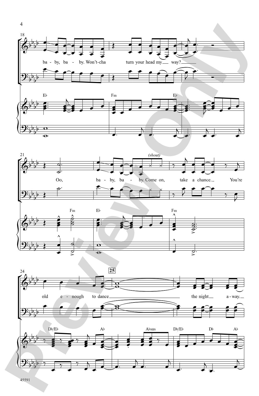 Dance the Night Away: SATB Choral Octavo