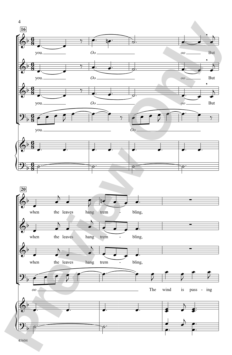 Who Has Seen the Wind?: SSAB Choral Octavo