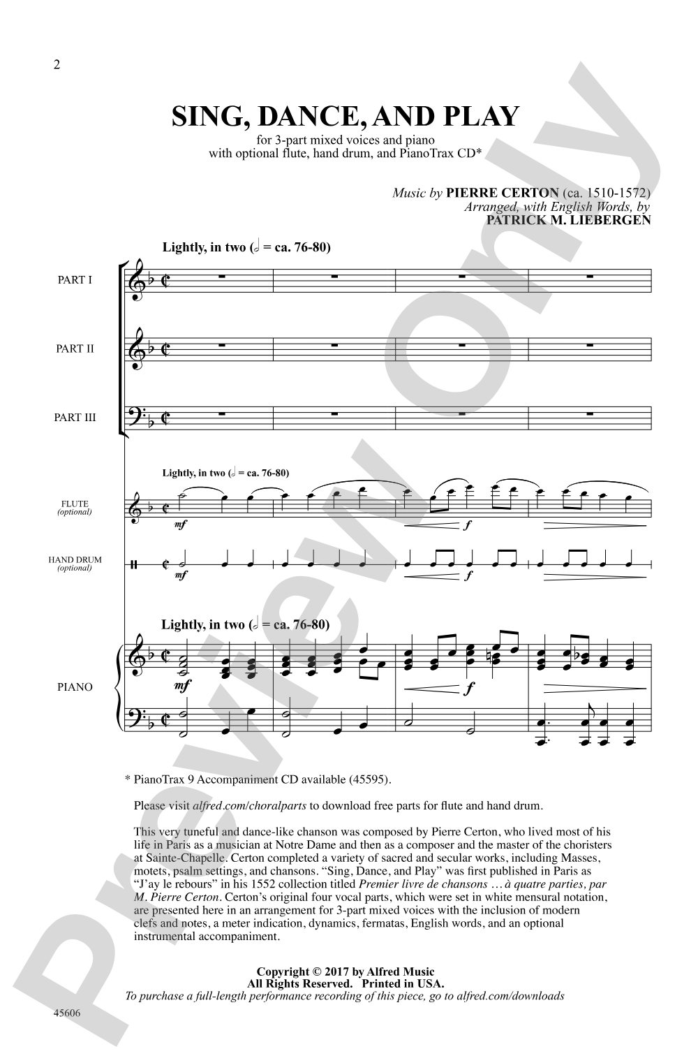 Sing, Dance, and Play: 3-Part Mixed Choral Octavo