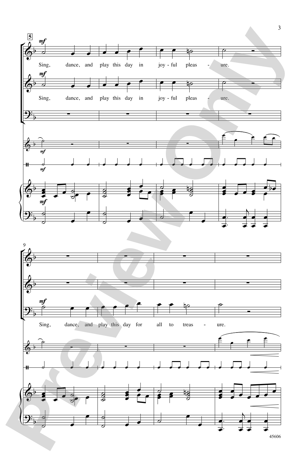 Sing, Dance, and Play: 3-Part Mixed Choral Octavo