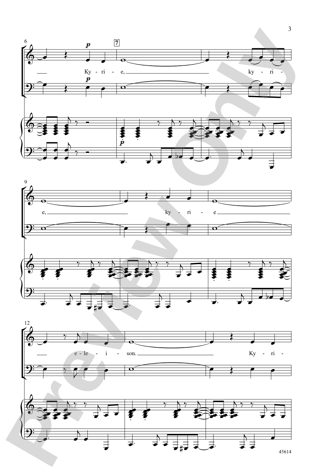 Jazz Kyrie: SAB Choral Octavo