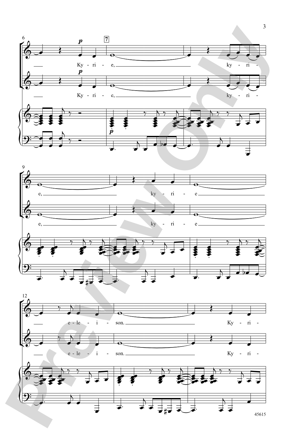 Jazz Kyrie: 2-Part Choral Octavo