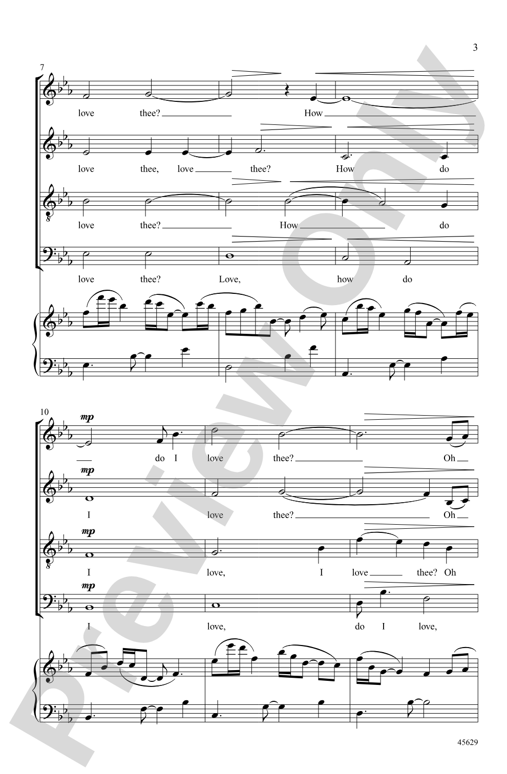 How Do I Love Thee?: SATB Choral Octavo