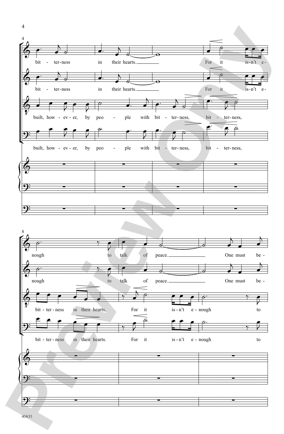Peace: SATB Choral Octavo