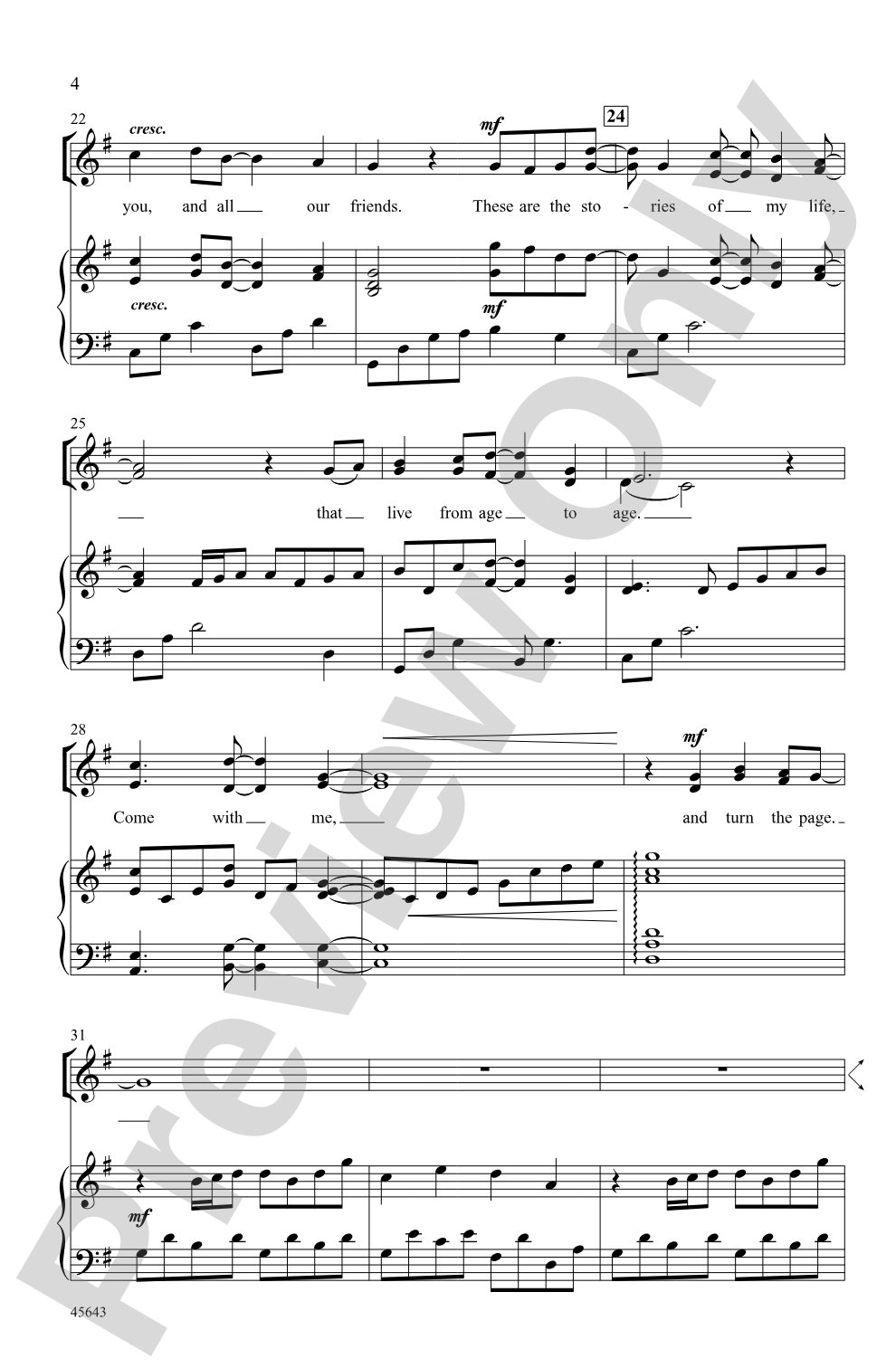 Stories of My Life: 2-Part Choral Octavo