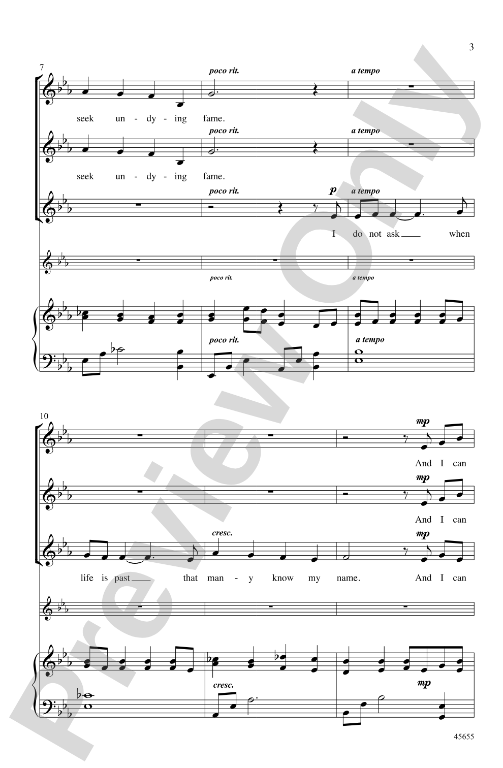 Call Me Friend: SSA Choral Octavo