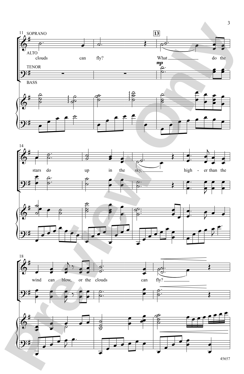 What Do the Stars Do?: SATB Choral Octavo