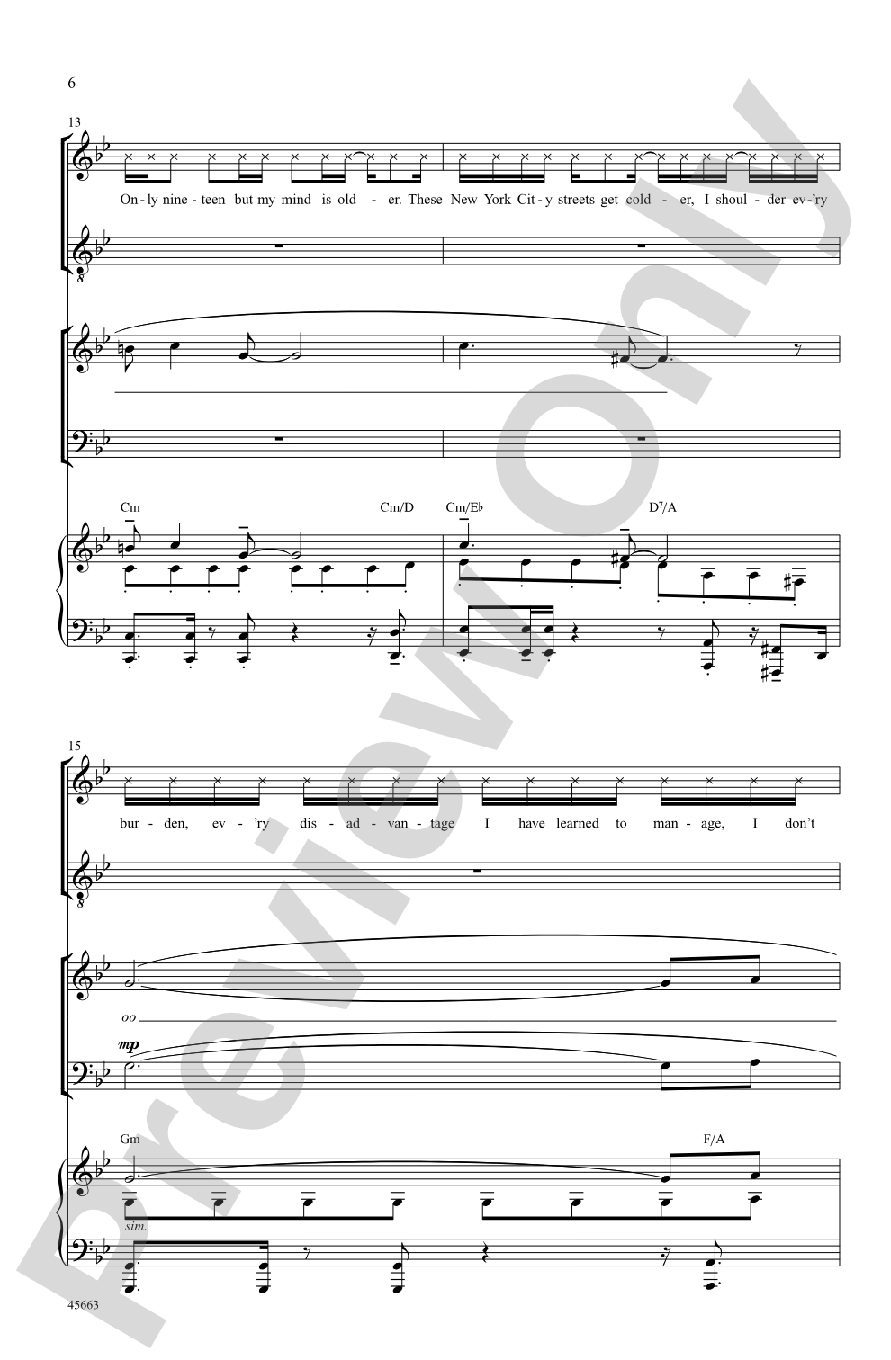 My Shot: SATB Choral Octavo