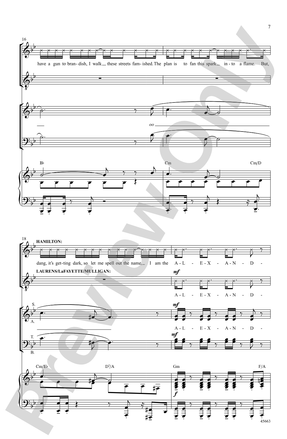 My Shot: SATB Choral Octavo