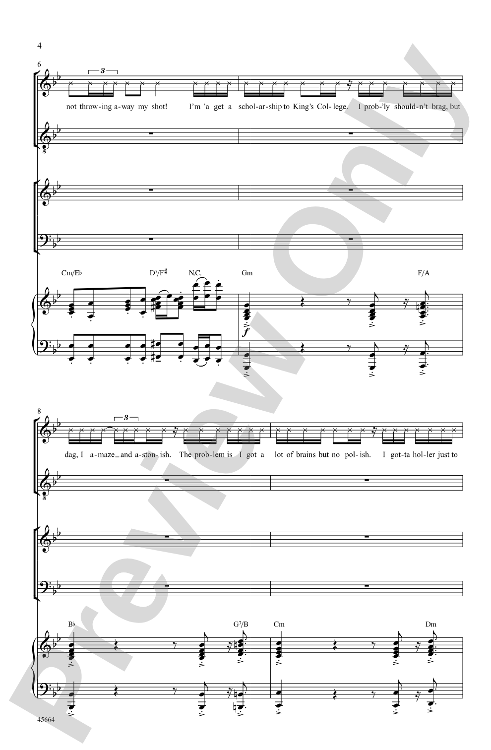 My Shot: SAB Choral Octavo